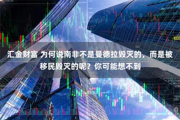 汇金财富 为何说南非不是曼德拉毁灭的，而是被移民毁灭的呢？你可能想不到